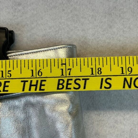 NWT ABERCROMBIE & FITCH Womens 90s Relaxed High Rise Straight Pants 32/14 Silver - Picture 9 of 16